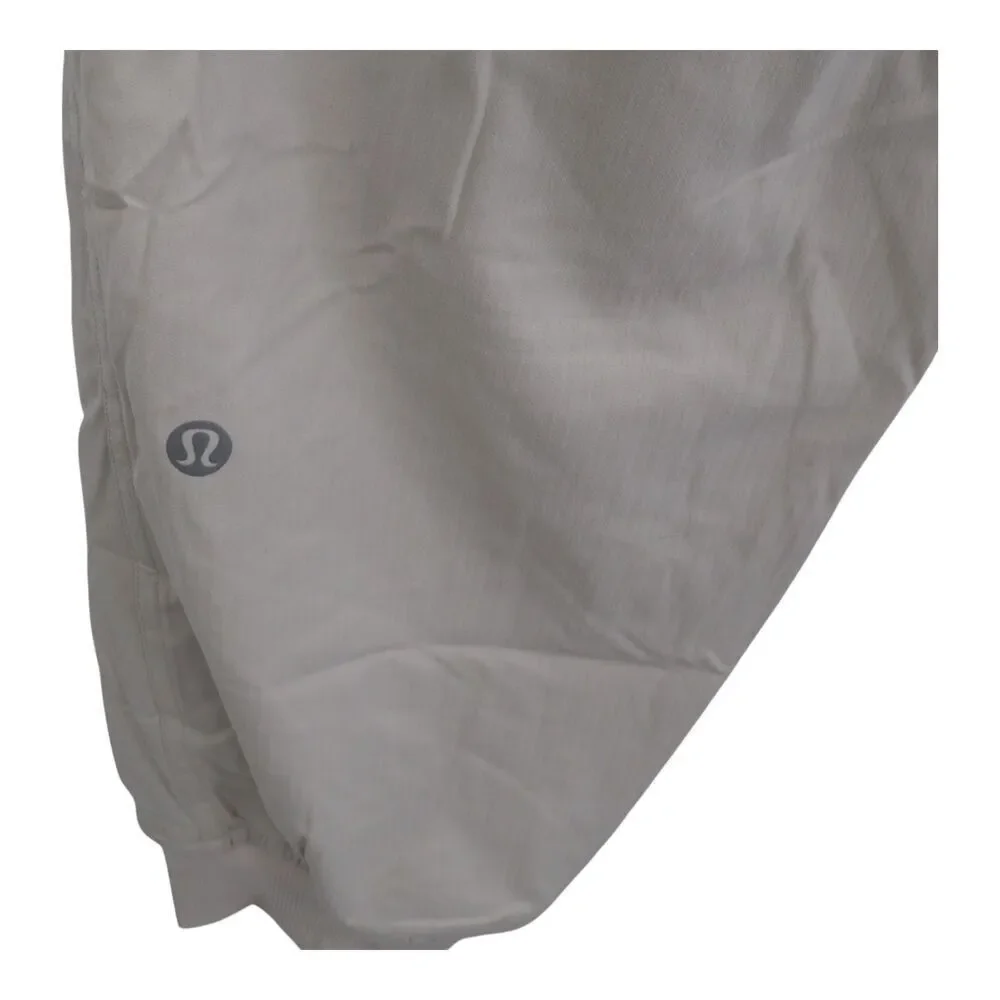 Lululemon Dance Studio Medium Rise Joggers Lined Size 10 White Opal NWT
